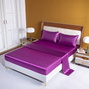 LuxPink Set - Mattress Cover + Silk Satin Sheet + Pillowcases
