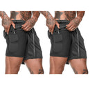 BUY 1 GET 2 - Double Layer Dry Fit Shorts with Internal Pocket