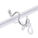Snake Clip Earrings - 925 Sterling Silver