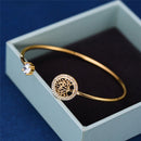 Tree of Life Bracelet with Cubic Zirconia Crystals