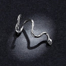 Snake Clip Earrings - 925 Sterling Silver
