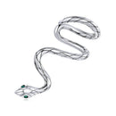 Snake Clip Earrings - 925 Sterling Silver