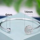 Tree of Life Bracelet with Cubic Zirconia Crystals