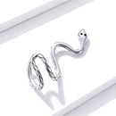 Snake Clip Earrings - 925 Sterling Silver