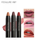 FOCALLURE 31 Colors Matte Long-Lasting Waterproof Sexy Lip Balm Non-Stick Lip Tint Pencil Makeup Cosmetics for Women