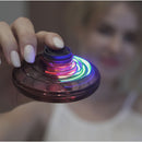 Flynova Fidget Spinner Mini Drone LED UFO Type Flying Helicopter Spinner Fingertip Upgrade Flying Gyro Drone Toy Kids Gift