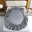 LuxPink Set - Mattress Cover + Silk Satin Sheet + Pillowcases