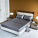 LuxPink Set - Mattress Cover + Silk Satin Sheet + Pillowcases