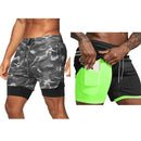 BUY 1 GET 2 - Double Layer Dry Fit Shorts with Internal Pocket
